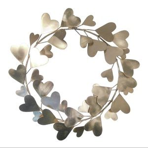 Gold heart wreath